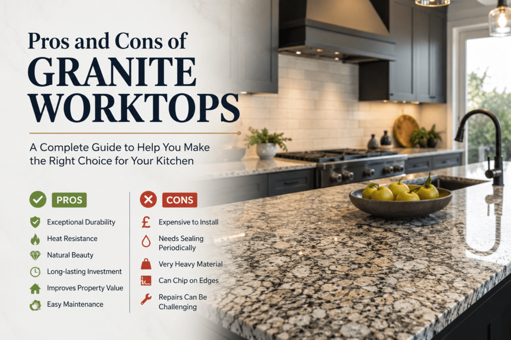 Pros and Cons of Granite Worktops – Natural Stone Kitchen Countertop Guide