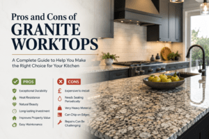 Pros and Cons of Granite Worktops – Natural Stone Kitchen Countertop Guide