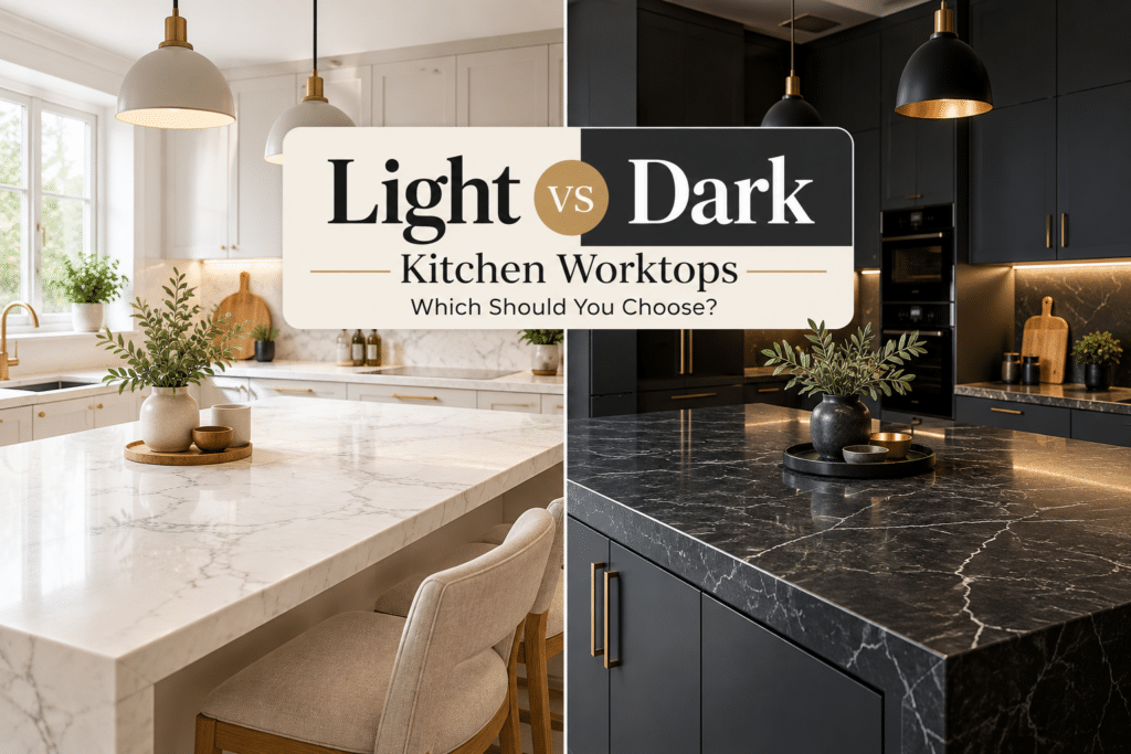 Light vs dark kitchen worktops which one you should use